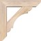 Ekena Millwork Olympic Slat Smooth Bracket w/ Offset Brace, Douglas Fir, 5 1/2"W x 22"D x 22"H BKT0604X22X22OLY06SDF - alternate 3